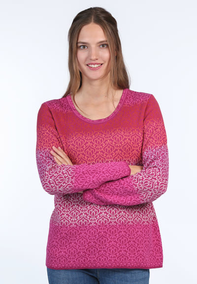 Strickpullover Josefine - raspberry