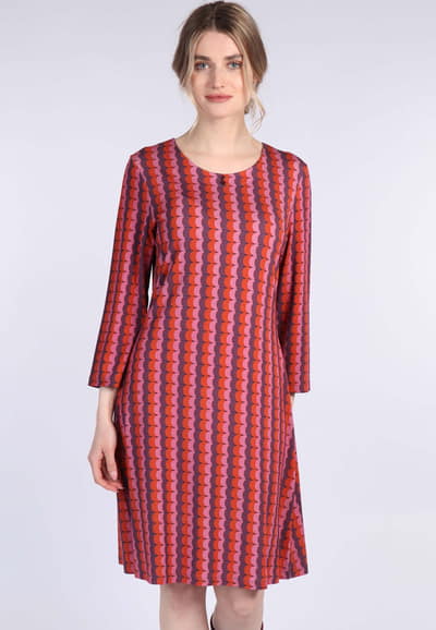 Kleid Joliema stripe  - plum