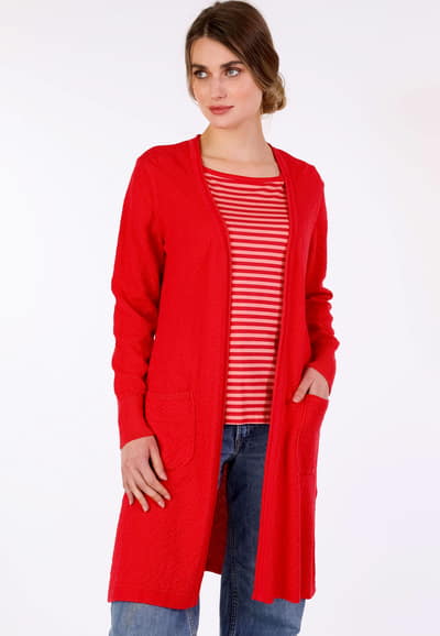 Strickmantel Emma - poppy