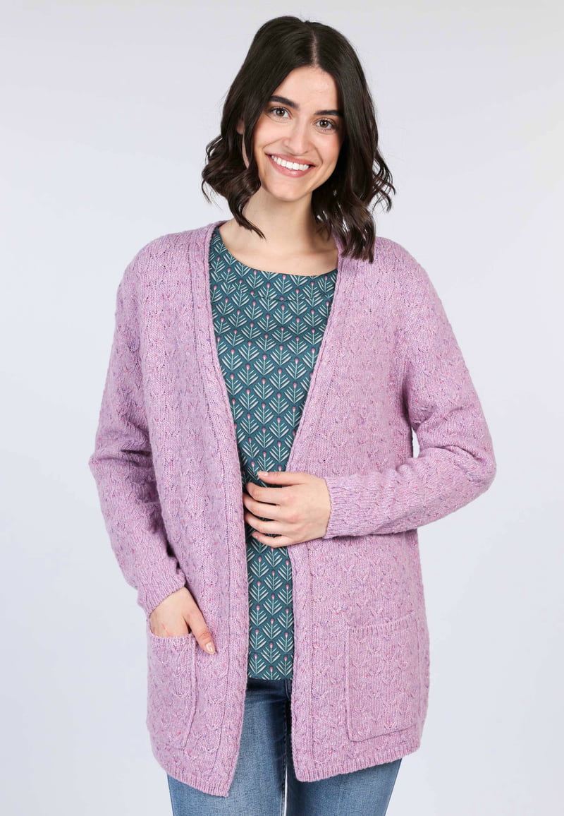 Strickjacke Rachel - dusty orchid