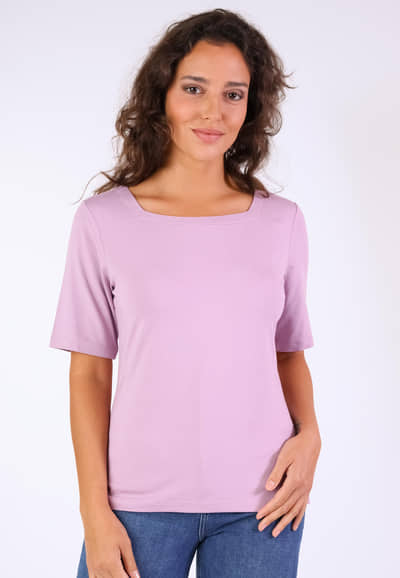 T-Shirt Constantina solid - pansy