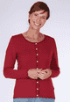 Strickjacke Claudi - burgundy