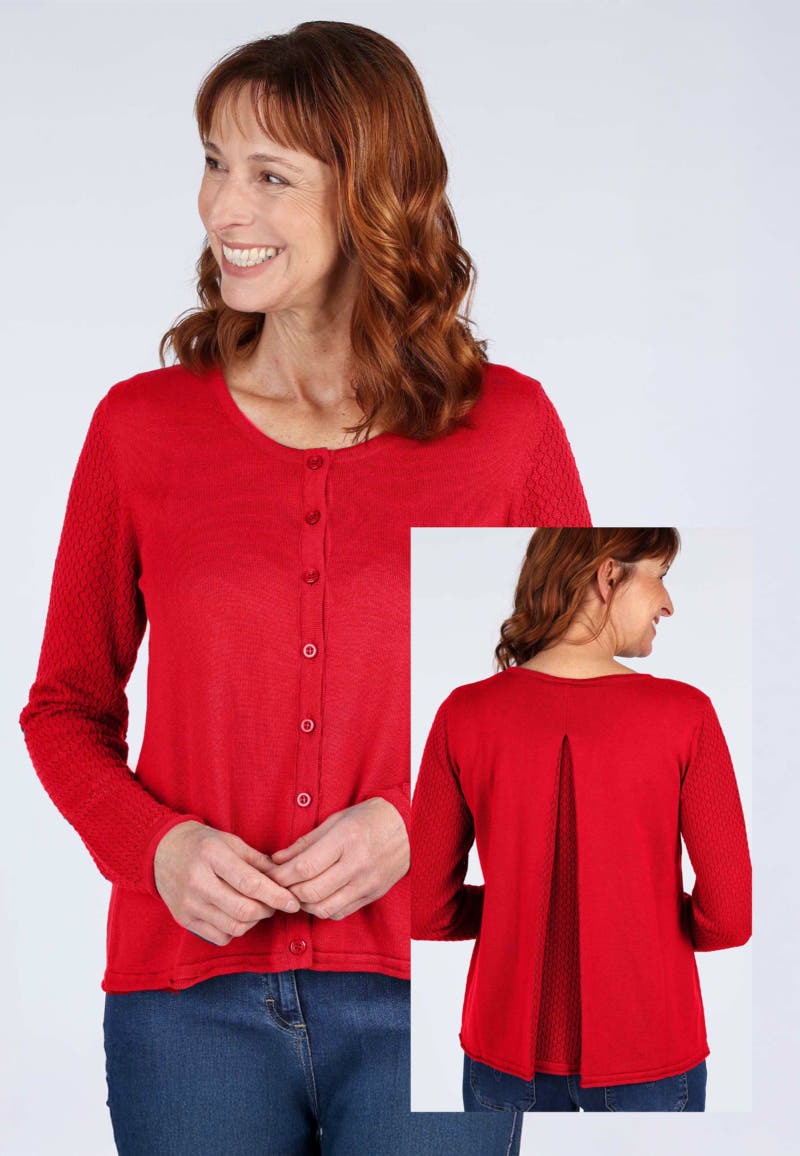 Strickjacke Kadira  - rubin