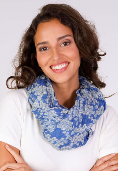Thida cherry blossom  - royal blue