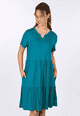 Kleid Iveta solid - ocean