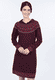 Strickkleid Astoria Flower - plum