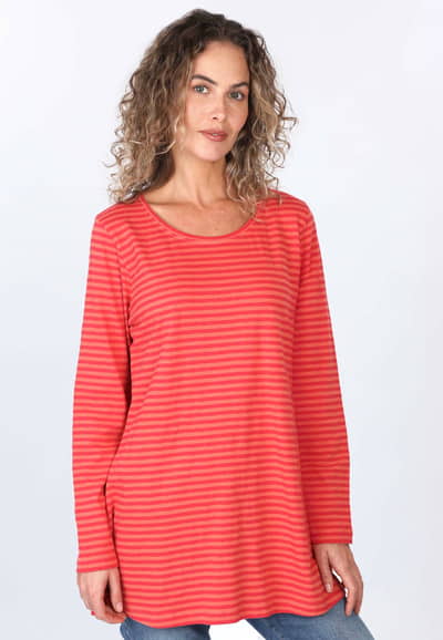 Tunika Elanai stripe - sienna
