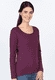 Langarmshirt Malin  - plum