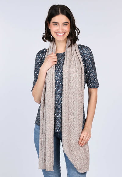 Strickschal Safira solid  - sand
