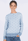 Strickpullover Dorit Nordic  - blue shadow