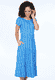 Kleid Malind flower vine - lapis