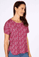 T-Shirt Betzi anemone  - cerise