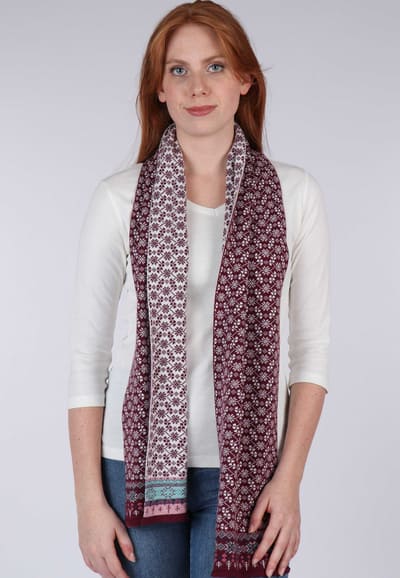 Strickschal Sabira - wine