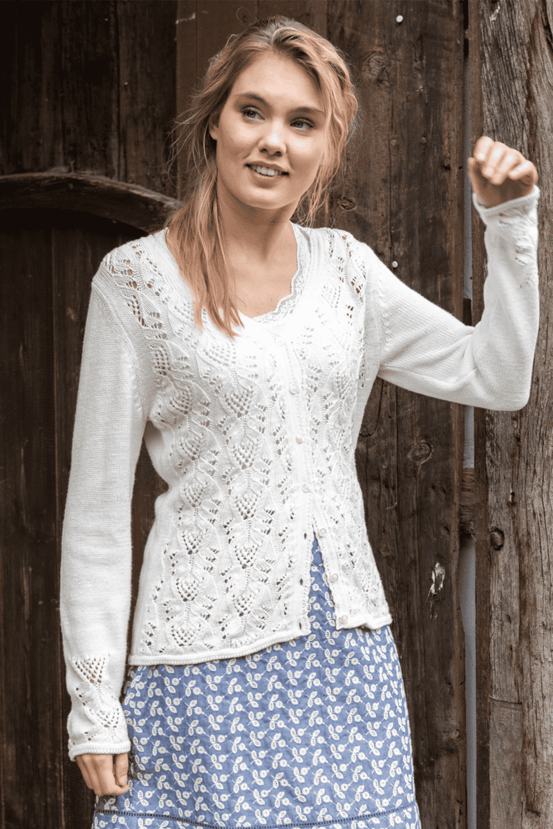 Strickjacke Bonnie - ivory