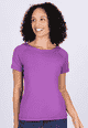 T-Shirt Zoe solid  - iris