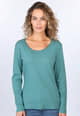 Langarmshirt Sandra  - bottle green