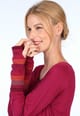 Handstulpe Lucy jacquard - purple