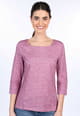 3/4-Arm-Shirt Rosamundali  - dusty orchid