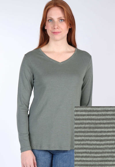 Langarmshirt Adiselle  - thyme