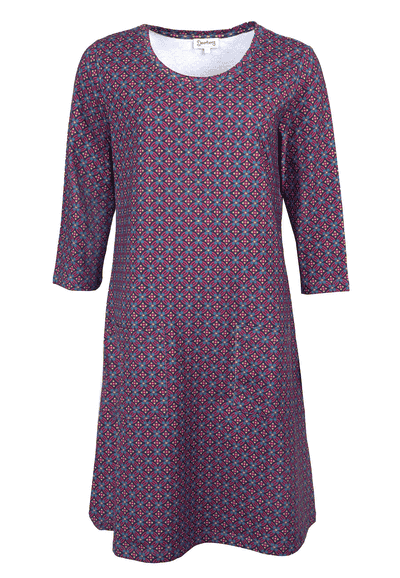 Kleid Giannali Retro - red wine