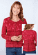 Strickjacke Kadir borders  - rubin