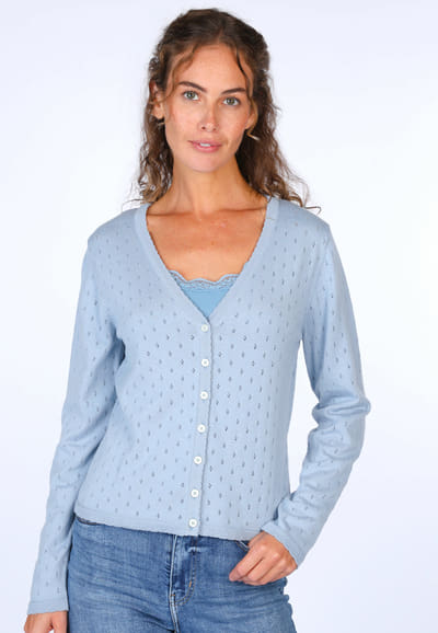 Strickjacke Amily  - light blue