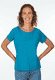T-Shirt Zoe solid - ocean
