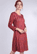 Kleid Joliema stripe  - plum