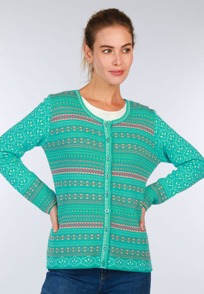Strickjacke Renee porcelain - atlantis