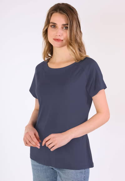 T-Shirt Zoe solid - navy