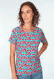 T-Shirt Zoe rosy  - turquoise