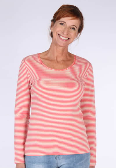 Langarmshirt Sandra - peach