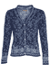 Strickjacke Susanna floral  - navy