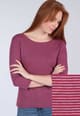3/4-Arm-Shirt Pipitta - wine