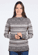 Strickpullover Sofia damast  - grey