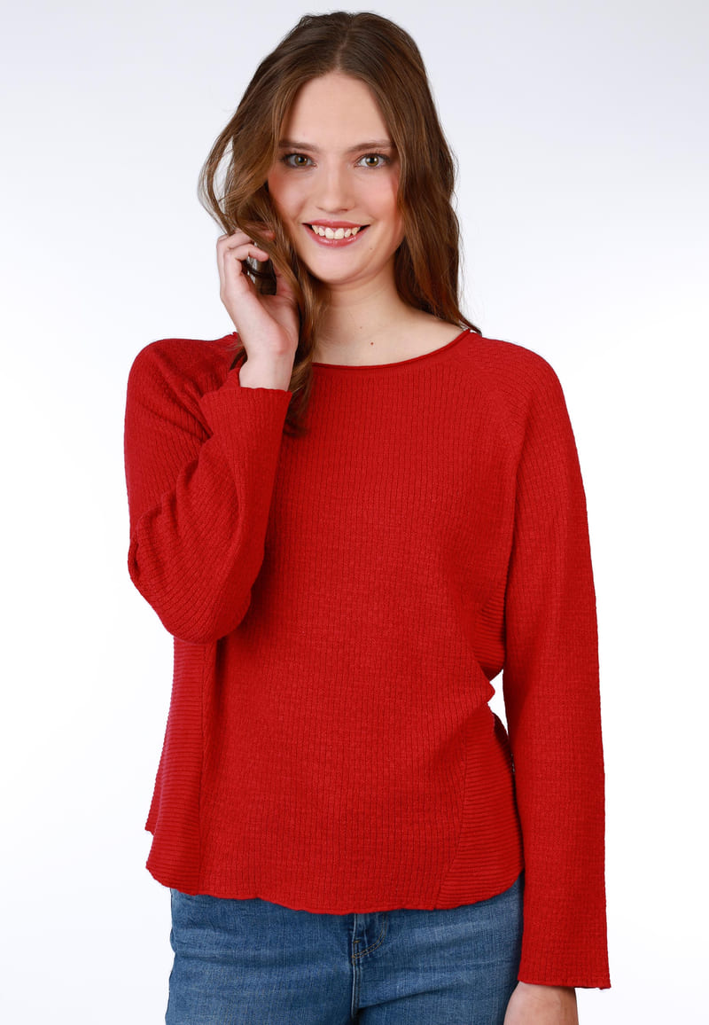 Strickpullover Milla - rubin