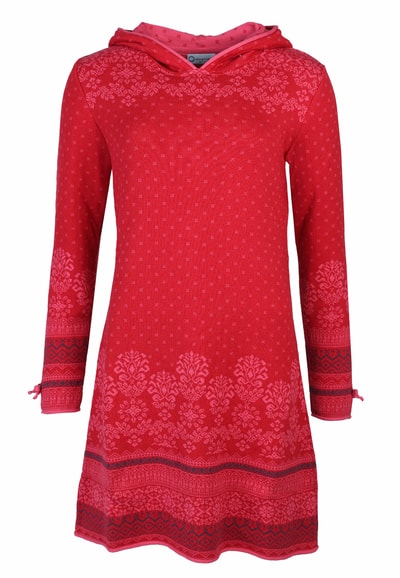Strickkleid Helle Langli - rubin