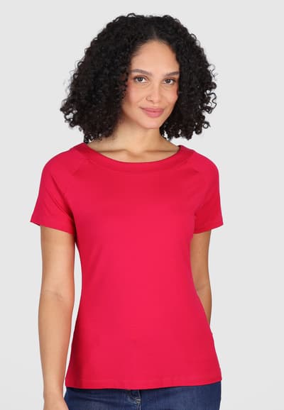 T-Shirt Zoe solid  - cerise