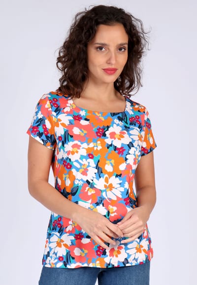 T-Shirt Tal summer bouquet - riviera