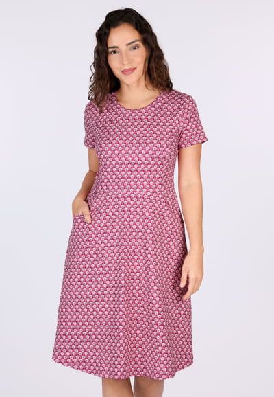 Kleid Darby daisy - cerise