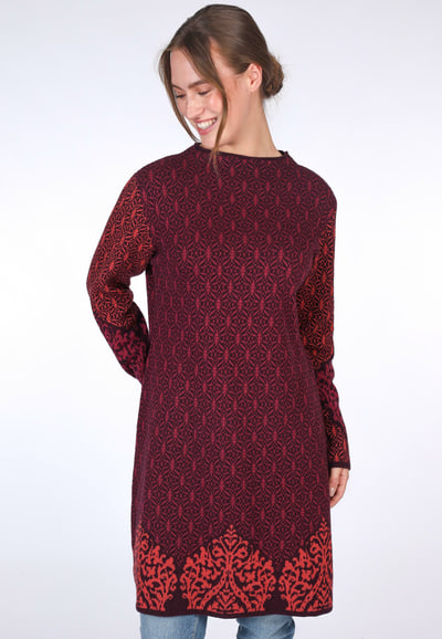 Strickkleid Dorla - dark grape