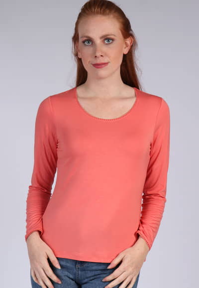 Langarmshirt Philia  - peach