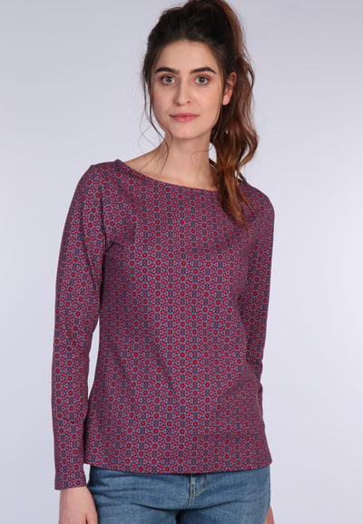 Langarmshirt Babettina - wine