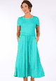 Kleid Malinda solid - atlantis