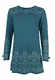 Strickpullover Auguste Ornamen - deep ocean
