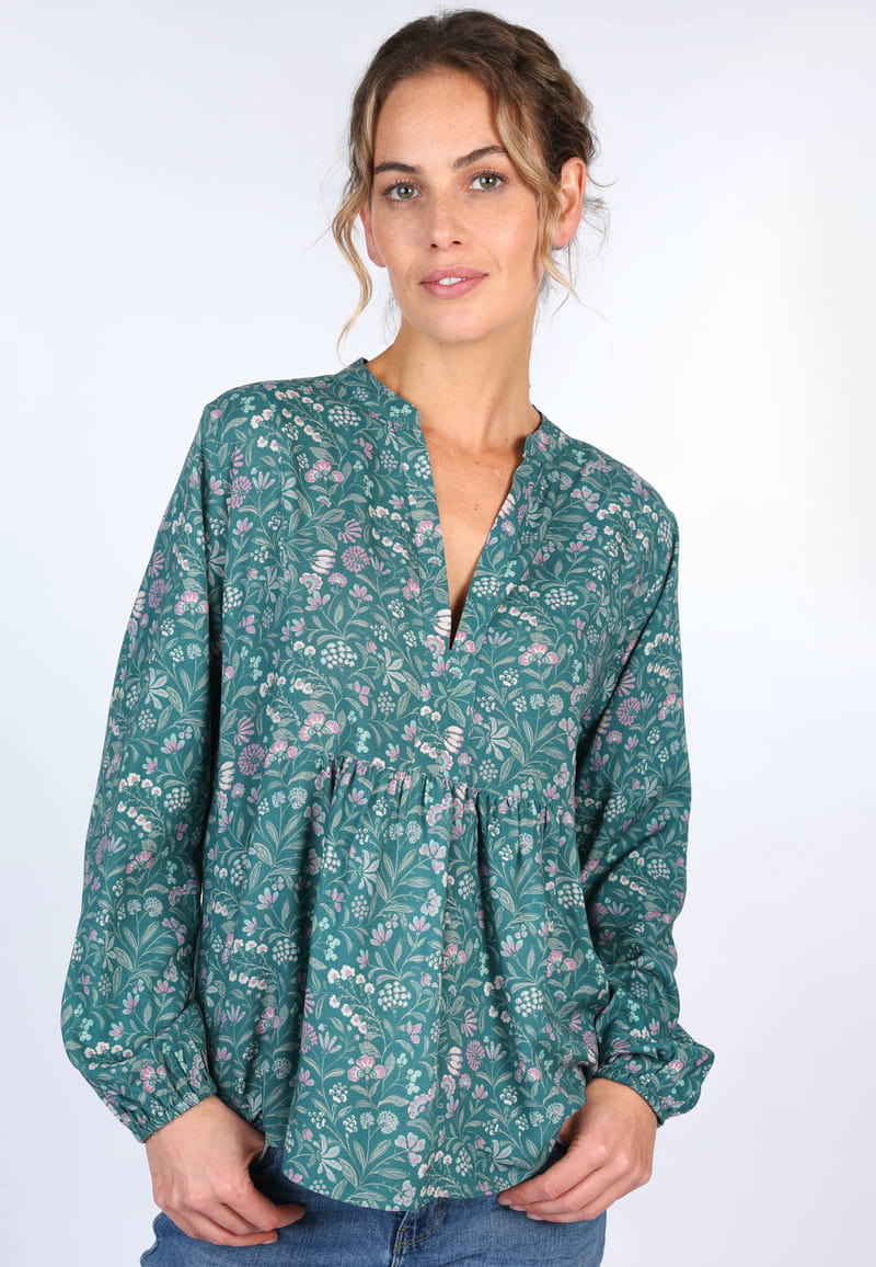 Bluse Savanna - bottle green