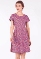 Kleid Eva millefleurs - flamingo