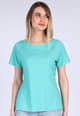 T-Shirt Zoe diamond - pool