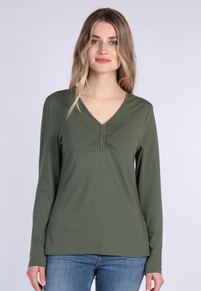 Langarmshirt Virginy - thyme