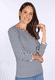3/4-Arm-Shirt Beantine stripes - navy